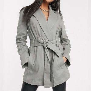 Belted Jacket in Sage